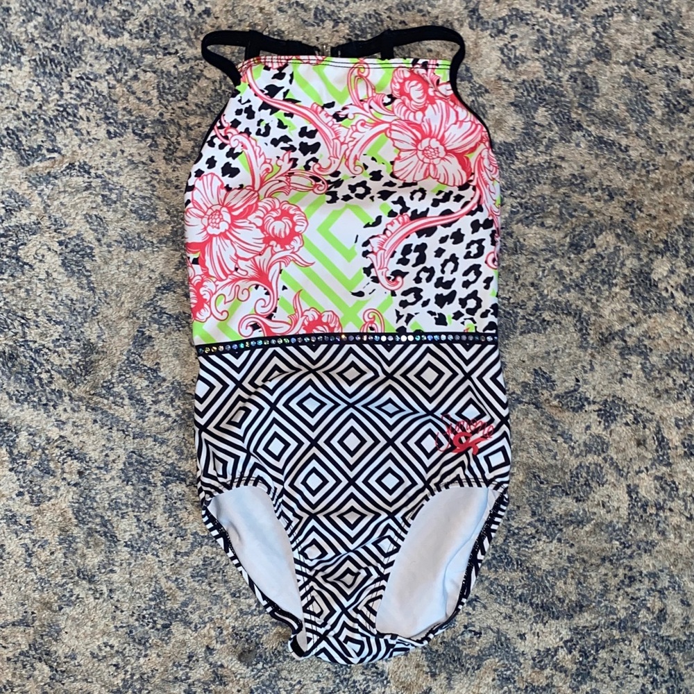 GK child large gymnastics leotard